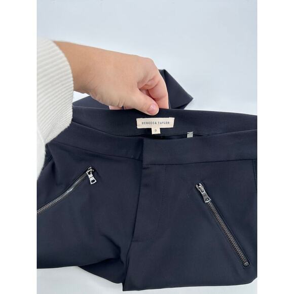 Rebecca Taylor Ava Techy Ankle Pants - Picture 9 of 10